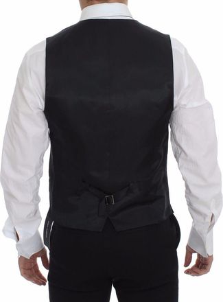 Dolce & Gabbana Button-Front Dress Vest - Gray