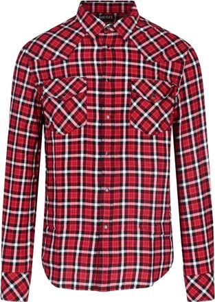 Diesel Herengeruite overhemd (Racing Rood)