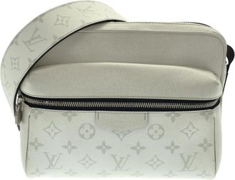 Louis Vuitton White Coated Canvas Leather Shoulder Bag (Pre-Owned)