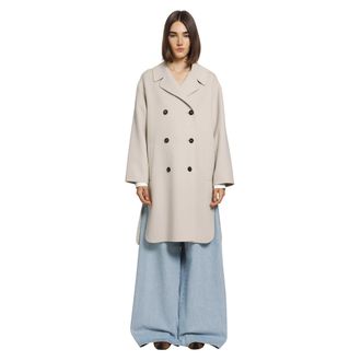 Max Mara Double-breasted Wool Midi Coat