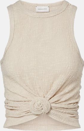 Magda Butrym Floral-appliqu&eacute; tank top