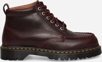 Dr. Martens Lowell Chukka Moc Toe Leather Ankle Boots Spiced Brown