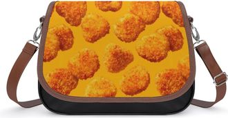 Generic Crispy Chicken Nuggets Fashion Womens Crossbody Bags Novelty Handbag Shoulder Bag Purse