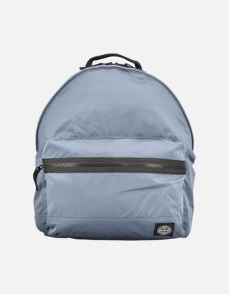 Stone Island Mens Stone Island Coated Nylon Metal In Econyl Avio Blue Backpack - Size: ONE size
