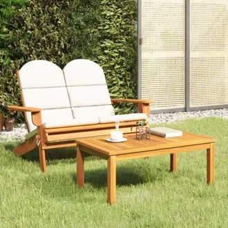 vidaXL Vidaxl - Juego De Muebles De Jard&iacute;n Adirondack 2 Piezas Madera Acacia
