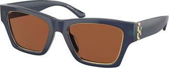 Tory Burch TY7186U 165673 Womens Sunglasses Blue Size 53