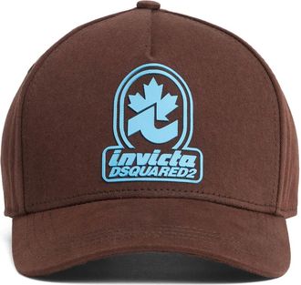 Dsquared2 Cappello da baseball con applicazione logo - Marrone