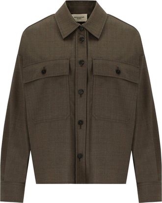 Weekend by Max Mara GIACCA CAMICIA RADURA MARRONE MAX MARA WEEKEND