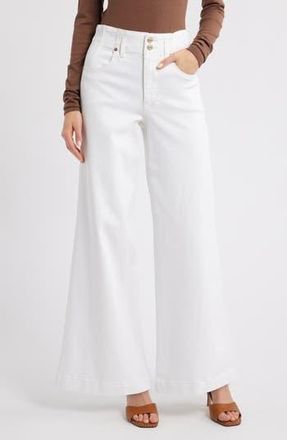 Frame Denim The Seamed Wide Leg Trouser Jeans in Au Natural Clean at Nordstrom Rack, Size 31