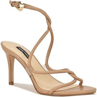 Nine West Emerila Ankle Strap Sandal in Light Natural at Nordstrom, Size 5.5