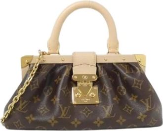 Louis Vuitton Pre-owned Monogram Handtas - Dames - Vintage Handtas - Bruin - ONE Size - Vintage