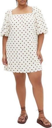 City Chic Chrissy Print A-Line Dress in Sweet Spot at Nordstrom, Size Xxl