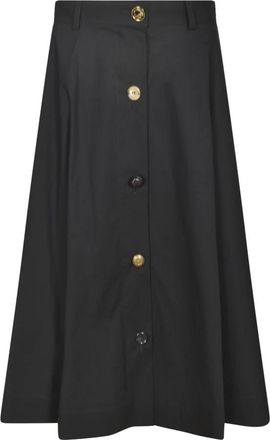 Moschino Midi Rok - Dames - Midirokken - Zwart - M - Rokken