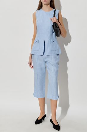 Poss&eacute; Harper Top, Womens, Light Blue