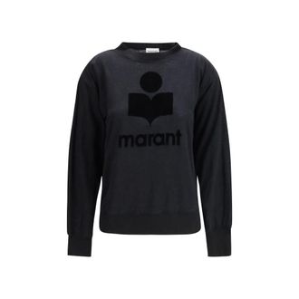 Isabel Marant Marant Etoile Zwarte Linnen Sweatshirt