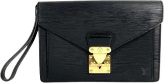 Louis Vuitton Pre-owned Clutches, male, Black, Size: ONE SIZE Pre-owned Pochette Serie Dragonne