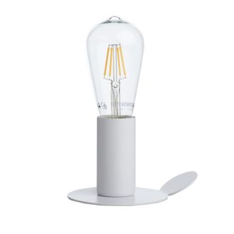 Oresteluchetta L&aacute;mpara de mesa de metal blanco con im&aacute;n cm. &Oslash;.11 x al.9