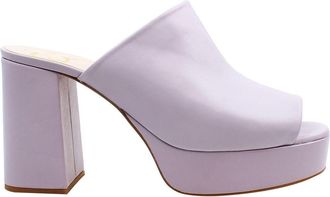 Ted Baker Deltino Womens Lilac Platform Mule - Purple Leather - Size UK 4