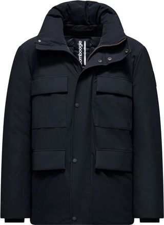Bomboogie Korte Jas met Capuchon en Meerdere Zakken - Heren - Jassen - Blauw - Maat: XL Nylon