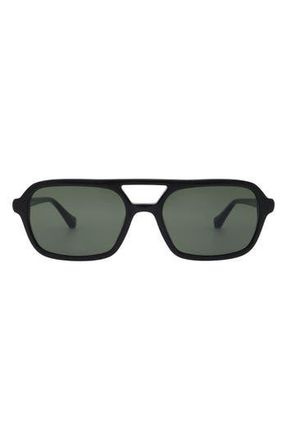 Florence By Mills 54mm Navigator Sunglasses in Gloss Black at Nordstrom Rack