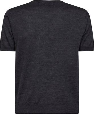 Valentino Mens Sweater Vlogo Dark Grey Cotton