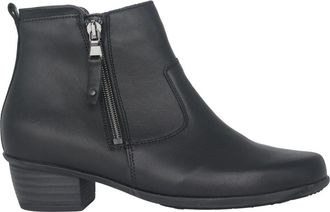 Waldl&auml;ufer Gevoerde Dames Enkellaars - Zwart - Dames - Laarzen met Hak - Zwart - 38 EU - Leer - Schoenen