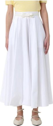 Elisabetta Franchi Dames, Rokken, Wit, Maat: XS Katoen