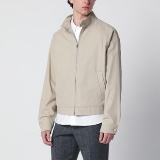 Prada Sand-colored cotton zip-up jacket