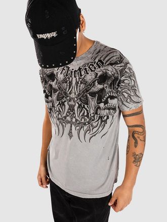 Affliction Decimation Camiseta gris