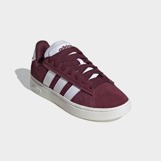 adidas Sneaker ADIDAS SPORTSWEAR GRAND COURT ALPHA, Herren, Gr. 44, rot (maroon, cloud wei&szlig;, maroon), Leder, Synthetik, Schuhe Sneaker, Design inspiriert vom