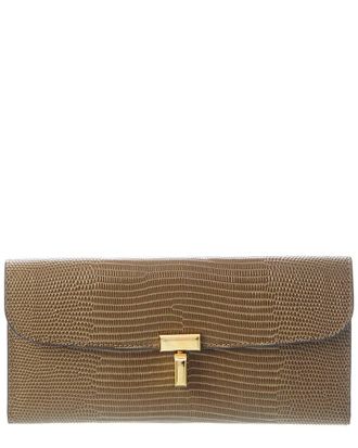 Toteme T-Lock Leather Continental Wallet