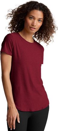 Beyond Yoga Womens On the Down Low T-Shirt Red XL