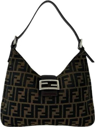 Fendi Pre-owned Shoulder Bags, female, Brown, Size: ONE SIZE Pre-owned Vintage Shoulder Bag