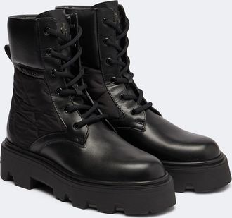 Moncler Aurea leather ankle boots