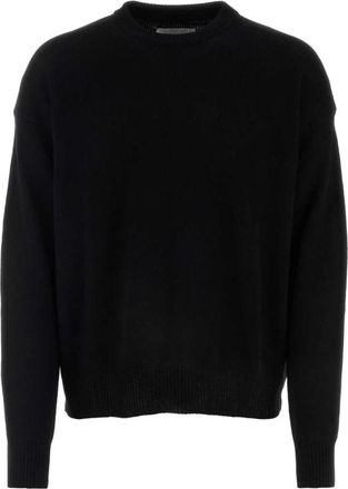 Jil Sander Cashmere Trui - Heren - Ronde hals truien - Zwart - L - Truien & Vesten