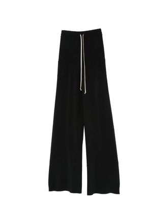Rick Owens Wide-Leg Pants With Adjustable Drawstring And Flared Silhouette
