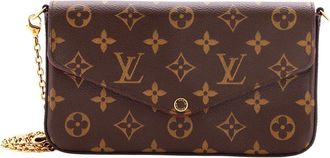Louis Vuitton Brown Monogram Canvas Felicie Pochette (Authentic Pre-Loved)
