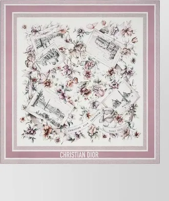 Dior floral square scarf accessory
