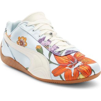 Puma Speedcat Silk Sneaker in Warm White/Icy Blue at Nordstrom, Size 6