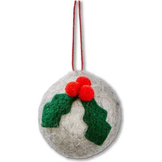 Tag Holly Icon Felt Ornament Multicolor Christmas Decoration in Multicolored at Nordstrom