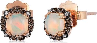 Le Vian Neopolitan Opal 14K Rose Gold 0.84 Ct. Tw. Diamond & Opal Earrings
