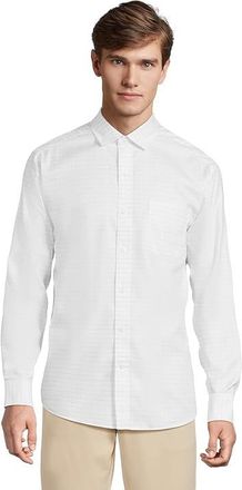 Johnston & Murphy Ovation Non-iron Dress Shirt Mens Clothing White Windowpane : 3XL, Cotton