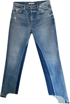 GRLFRND Helena Two-Tone Straight Jeans Size 27/69