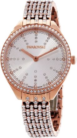 Swarovski Attract Quartz Crystal Silver Dial Ladies Watch 5742477