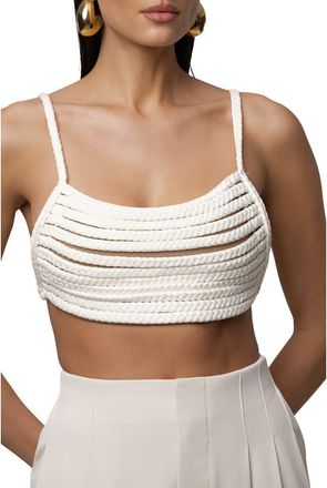 JLUXLABEL Sofie Braided Top in Ivory at Nordstrom, Size X-Large