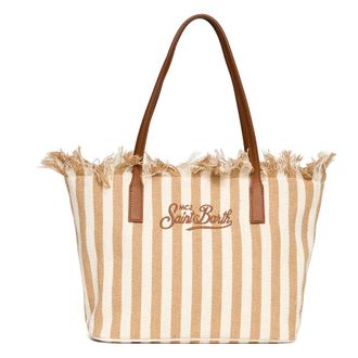 MC2 Saint Barth Tote Bags, female, Beige, Size: ONE SIZE City Tote Bag