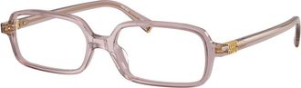 Miu Miu Glasses, unisex, Pink, Size: 53 MM 0MU 01Yv