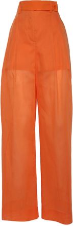 Alberta Ferretti Orange Pants