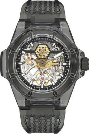Philipp Plein Accessoires, Heren, Zwart, ONE Size, King Phantom Shadow Watch