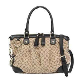 Gucci Pre-owned Sukey Diamante 247902 Handtas - Dames - Vintage Handtas - Beige - ONE Size - Leer - Vintage